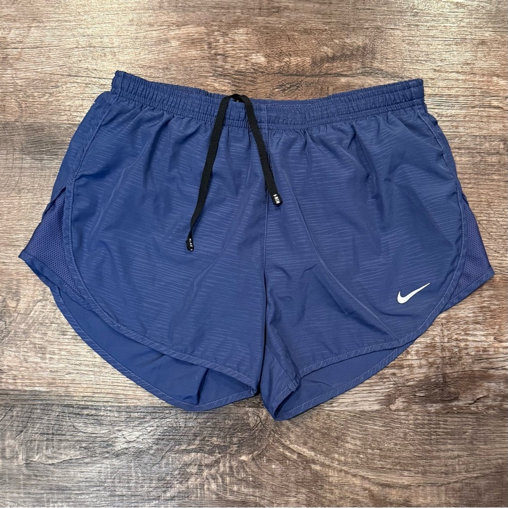 Nike Dri-Fit Lined Blue/Purple Running Activewear Shorts Small Drawstring